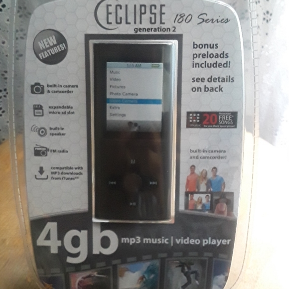 Eclipse Other - Eclipse generation 2 4gb mp3 music | video player